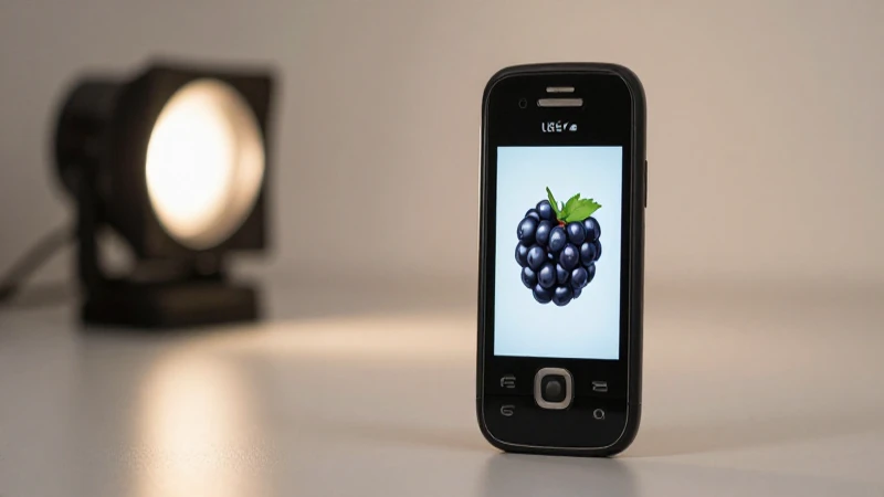 Teléfono Blackberry con el logo de Cricket