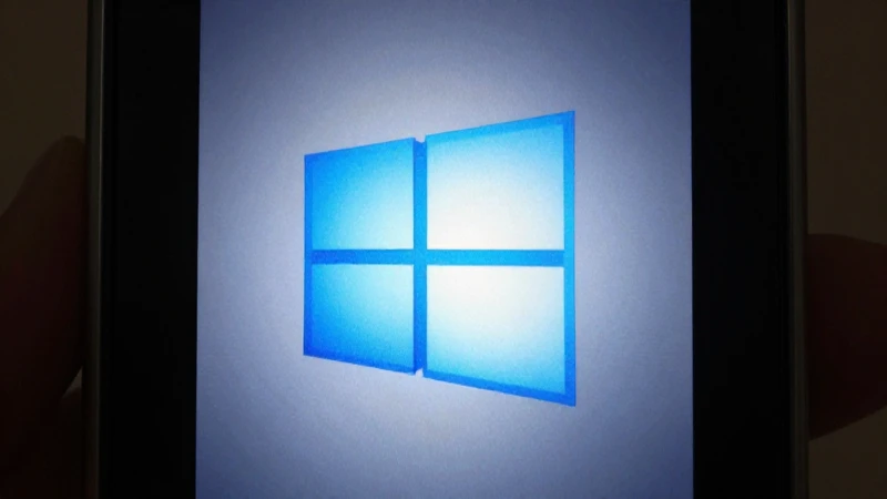Teléfono Windows al resplandecer con luz suave