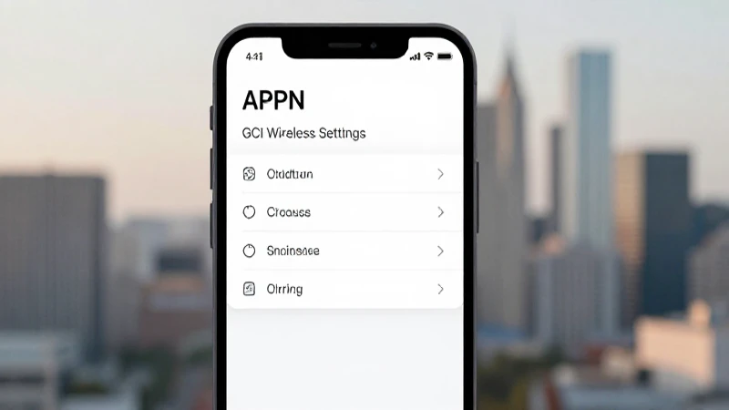 Comprehensive Guide on APN US GCI Wireless Settings