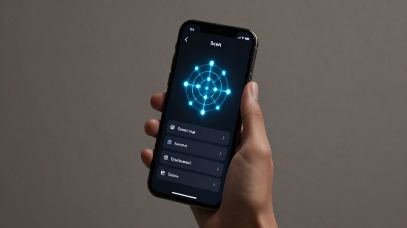 Teléfono inteligente muestra ajustes con icono brillante