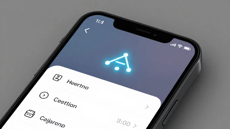 Teléfono muestra ajustes con icono brillante
