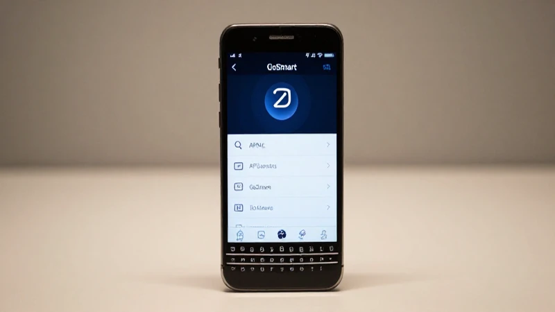 Pantalla de ajustes APN del BlackBerry con luz suave