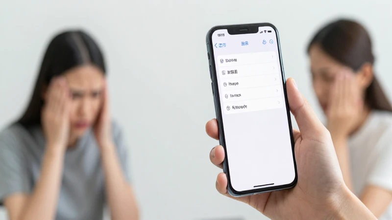 Frustración ante la configuración del teléfono