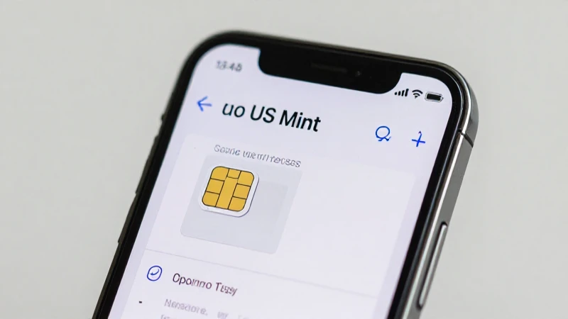 Teléfono mostrando ajustes con tarjeta SIM
