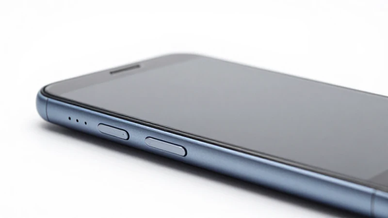 Smartphone Android con enfoque nítido y luz brillante