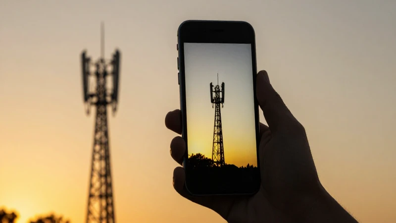 Comprehensive Guide to APN US Pioneer Cellular APN Settings 4 Teléfono muestra señal al atardecer dorado