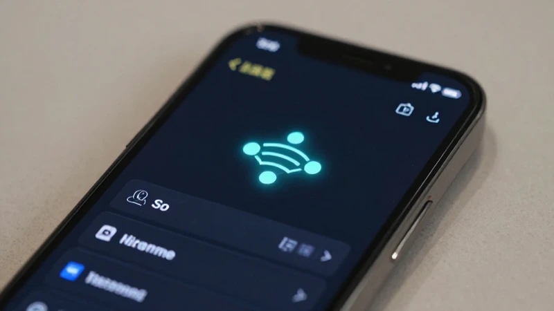 Celular muestra ajustes con conexión suave