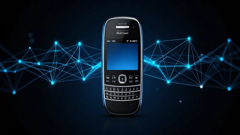 Teléfono Blackberry, red digital dramática e iluminación