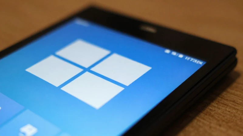 Primer plano suave de Windows Phone