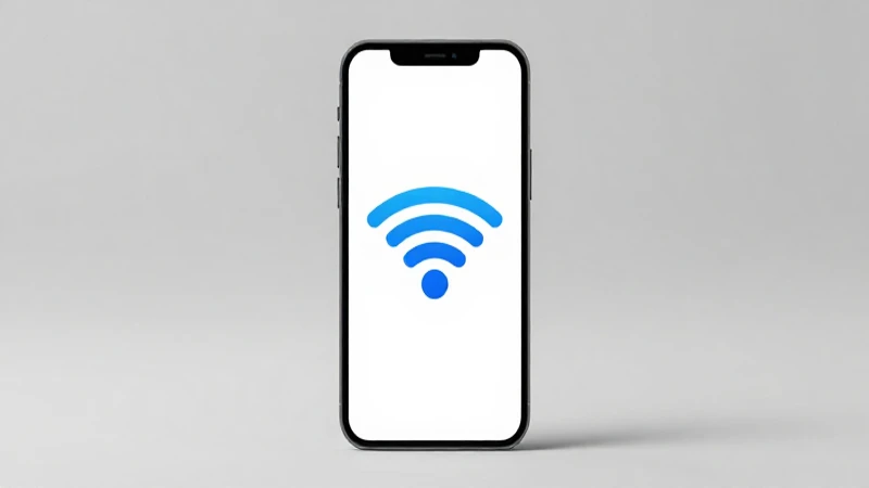 Simulación de iPhone con barras de red e iluminación suave