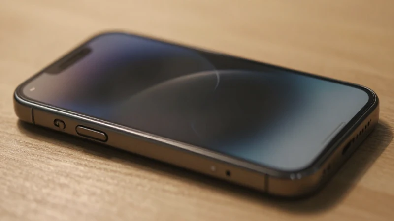 Primer plano del iPhone con poca profundidad