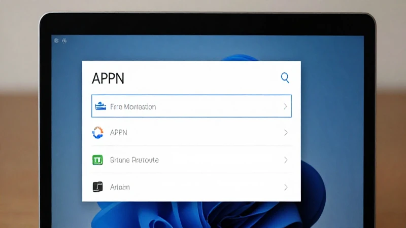 Pantalla blanda de ajustes APN en Windows Phone