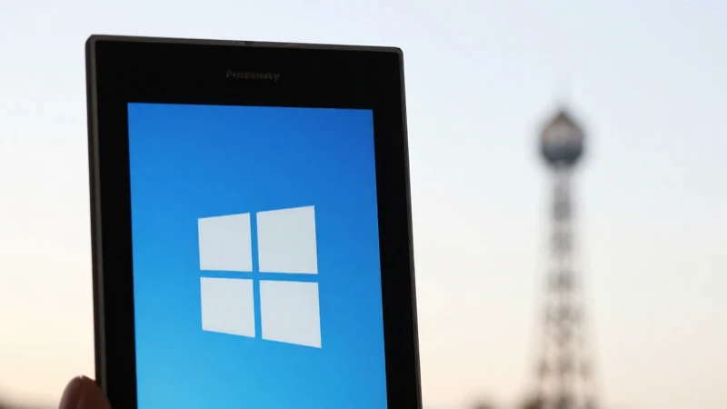 Primer plano de Windows Phone, luz natural