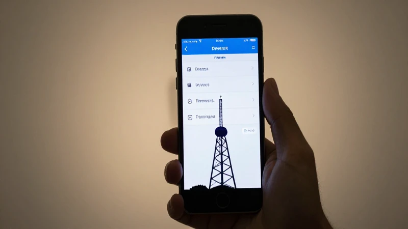 Teléfono muestra ajustes de red celular