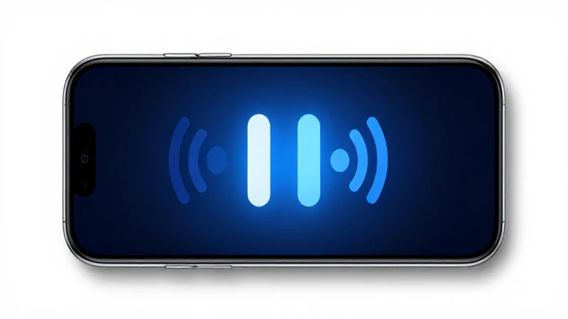 Teléfono móvil con luz suave y señal