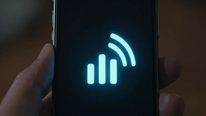 Teléfono móvil con barras de señal cinematográficas
