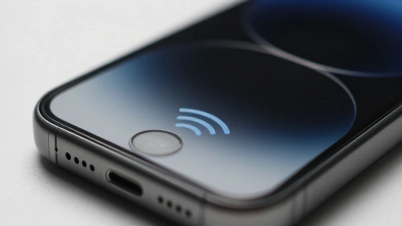 Primer plano del iPhone con iluminación suave