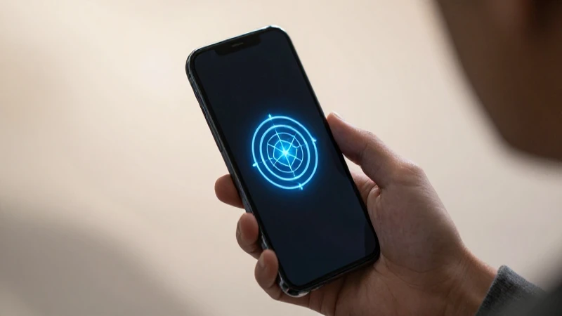 Smartphone muestra señal de red brillante
