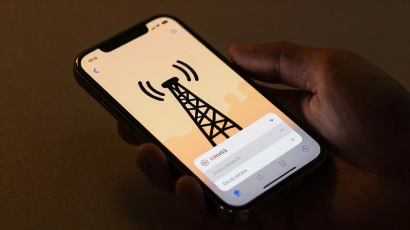 Teléfono muestra ajustes con señal cálida