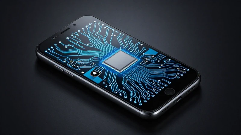 Teléfono Android con iluminación dramática