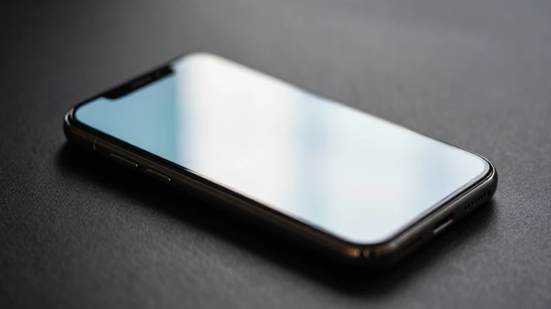 iPhone brilla suavemente con luz tenue