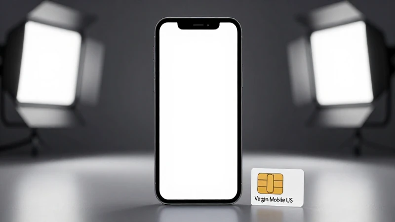 Simulación de iPhone con luz y poca profundidad