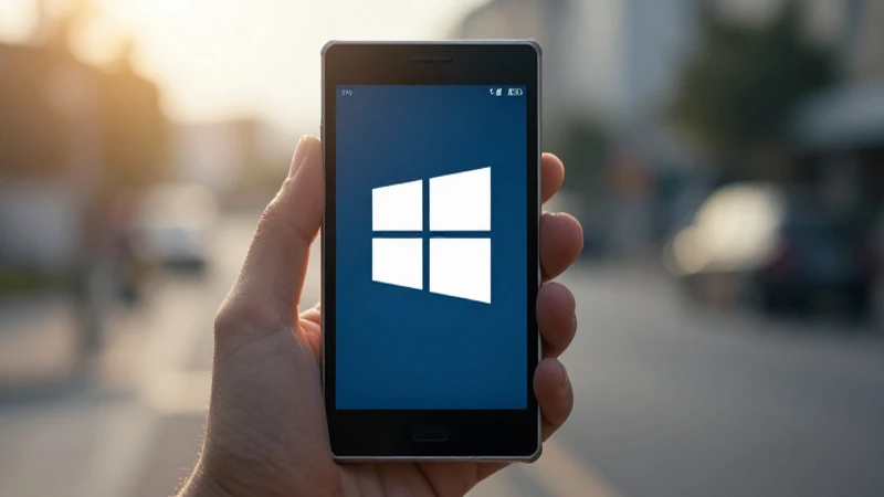 Luz suave ilumina el viejo Windows Phone