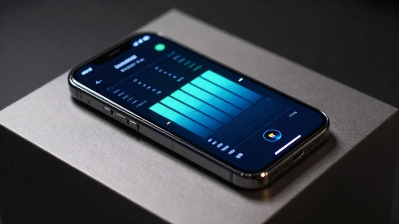 Smartphone muestra conexión de red brillante