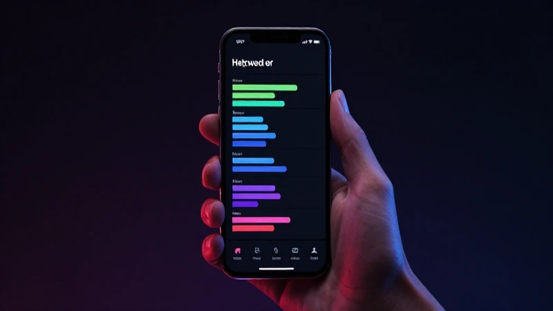 Smartphone muestra señal fuerte bajo luz dramática