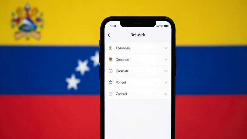 Smartphone con ajustes, fondo venezolano suave