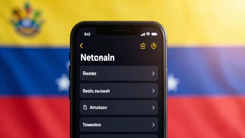 Smartphone con ajustes, fondo venezolano, luz suave