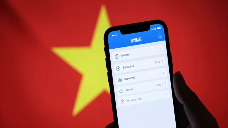Guía Completa de Configuración APN Vietnam Mobile: Todo lo Que Necesitas 4 Smartphone muestra ajustes con fondo vietnamita difuminado