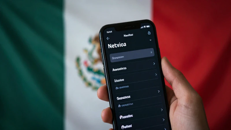 Teléfono muestra ajustes con fondo mexicano