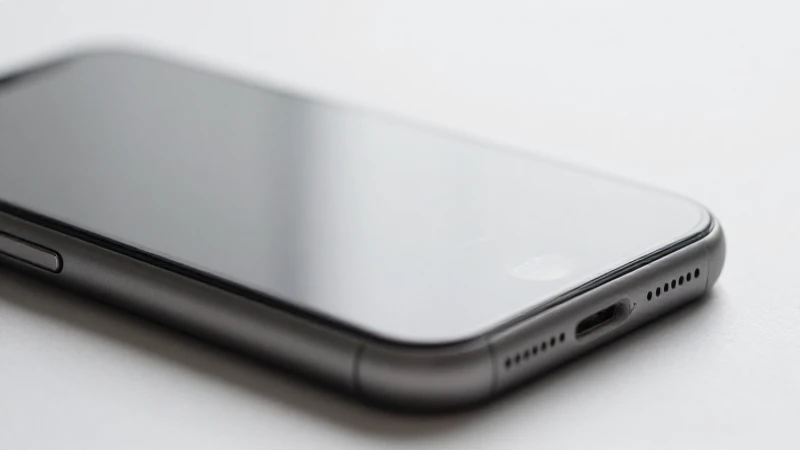 Fotografía minimalista de iPhone con logo MTN