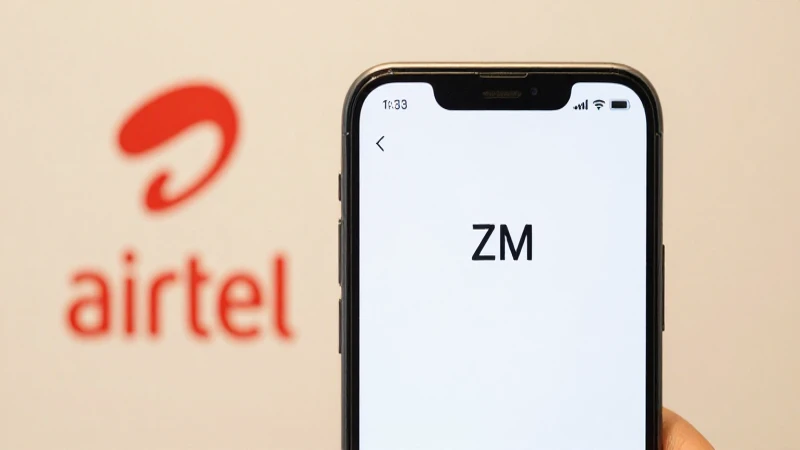 Smartphone Android con sutil logotipo Airtel