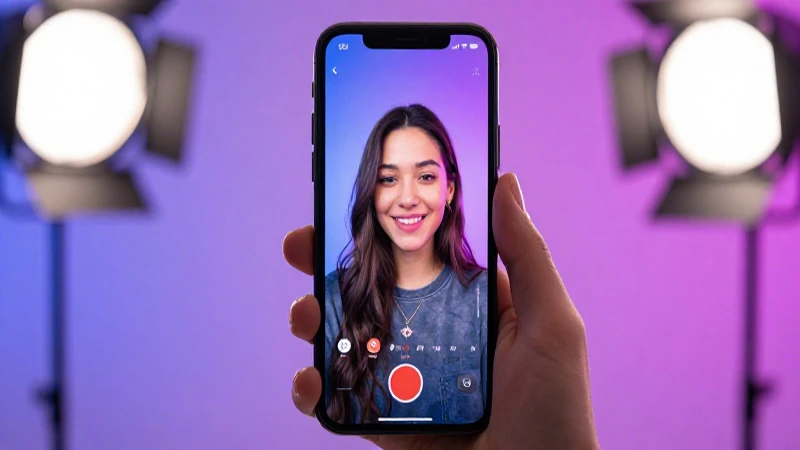 Videollamada brillante en smartphone