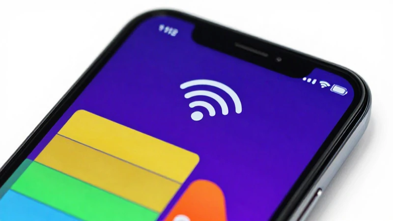 Smartphone Android con colores vibrantes