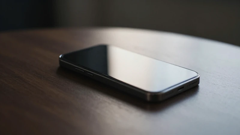 Smartphone sobre mesa, luz suave cinematográfica
