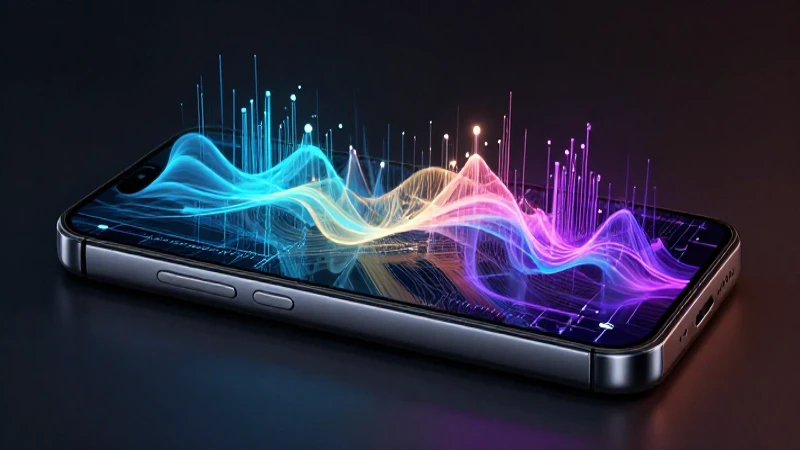 Smartphone vibrante con iluminación cinematográfica