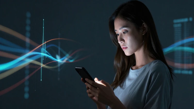 Joven usa móvil con datos dramáticos