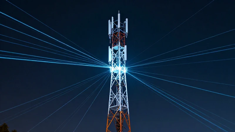 Torre 5G irradia tecnología futura