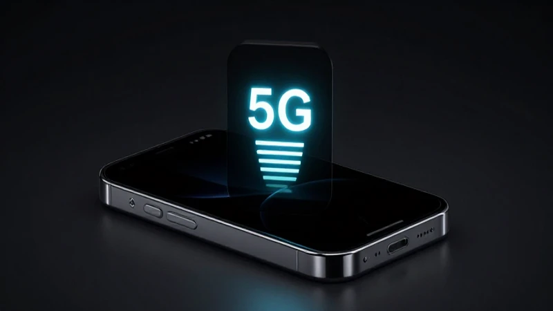 iPhone 5G brilla bajo luces dramáticas