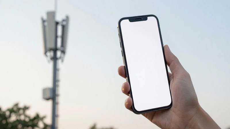 Smartphone moderno con luz suave y difusa