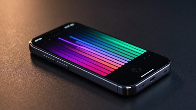 Smartphone moderno con iluminación cinematográfica sutil