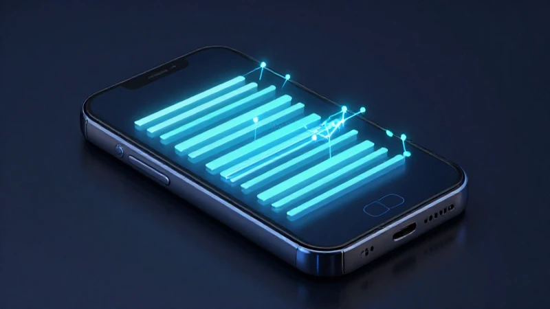 Pantalla android con barras de red iluminadas