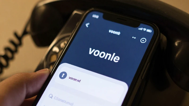 Luz cálida en smartphone con buzón vocal