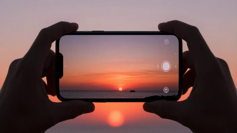 Atardecer cálido en foto cinematográfica