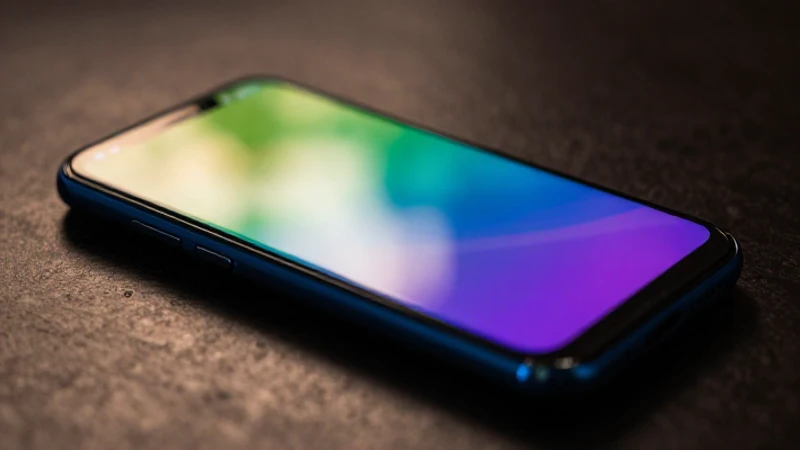 Smartphone Android con iluminación cinematográfica
