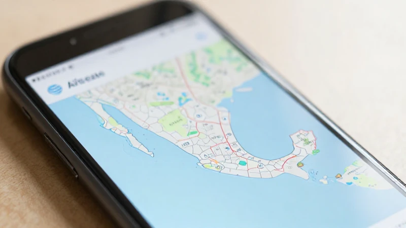 Fotografía suave de iPhone con mapa