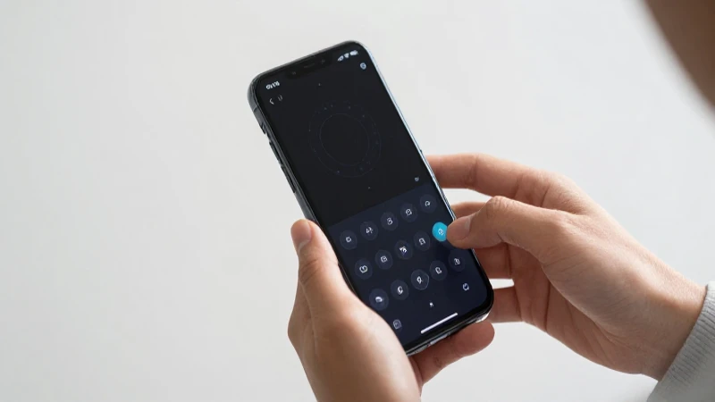 Teléfono Android con ajustes tecnológicos modernos